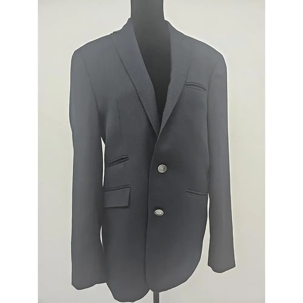 Egara Mens Blazer 38S Navy Slim Suit Jacket Lightweight‎